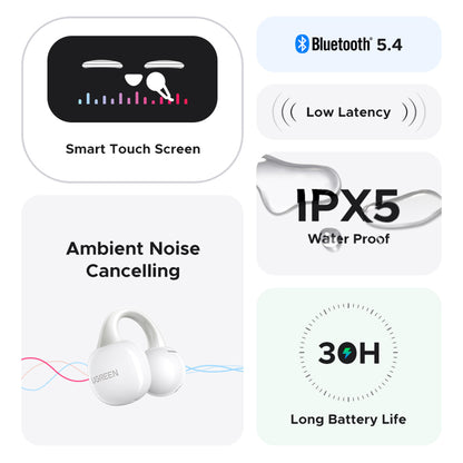 Handsfree Bluetooth UGREEN S6 ClipBuds Magic WS208, TWS, Beli