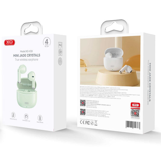 Handsfree Bluetooth XO Design X33, TWS, Zelena