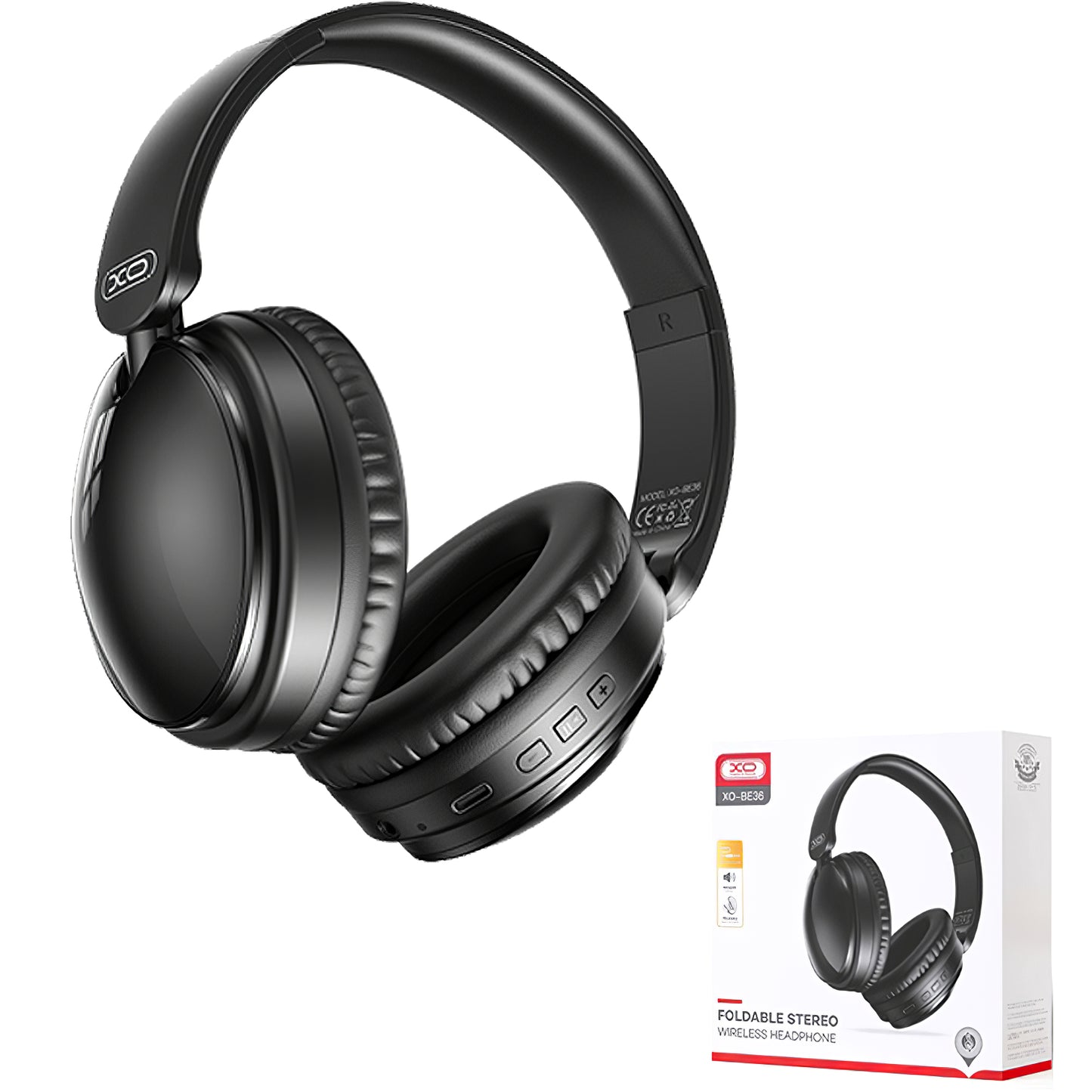 Handsfree Bluetooth XO Design BE36, A2DP, Crni