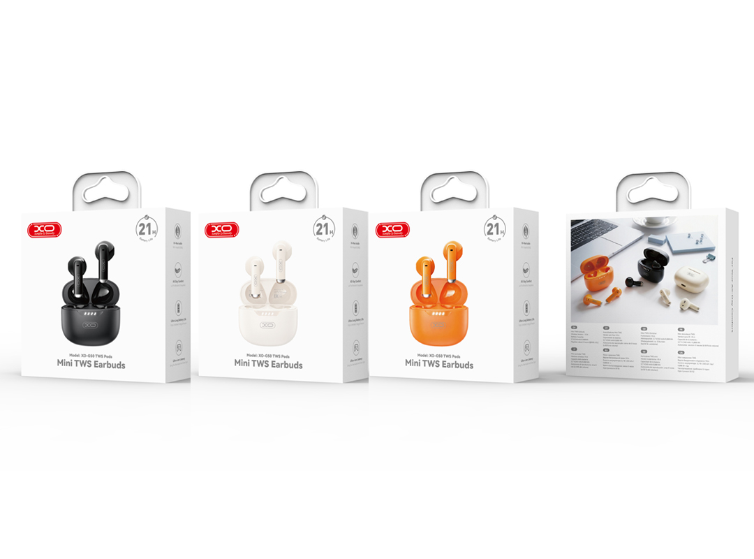 Handsfree Bluetooth XO Design G50, TWS, Narandžasta