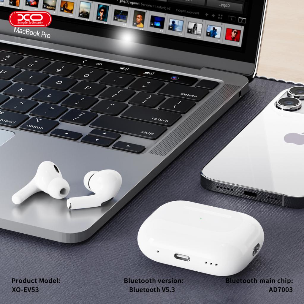 Handsfree Bluetooth XO Design EV53, TWS, ANC, Beli
