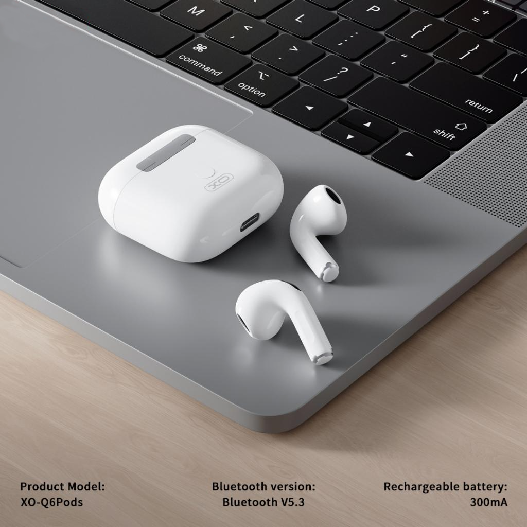 Handsfree Bluetooth XO Design Q6 Pods, TWS, Beli
