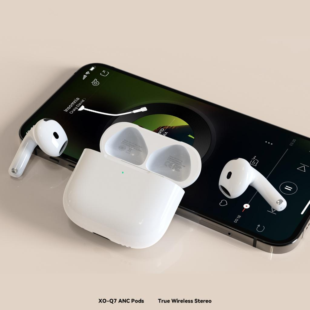 Handsfree Bluetooth XO Design Q7 Pods, TWS, ANC, Beli