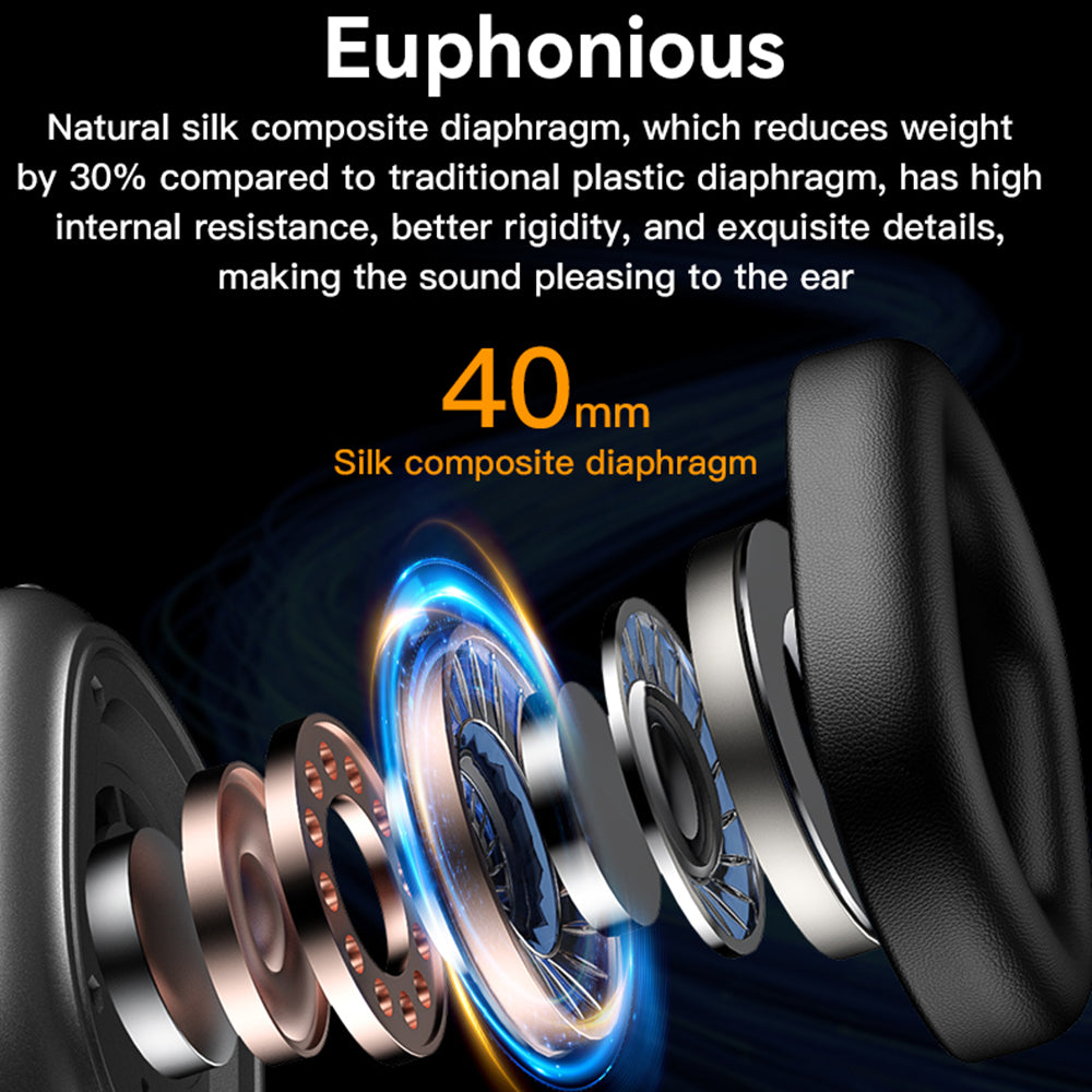 Handsfree Bluetooth Yesido EP05, A2DP, ANC, Crni