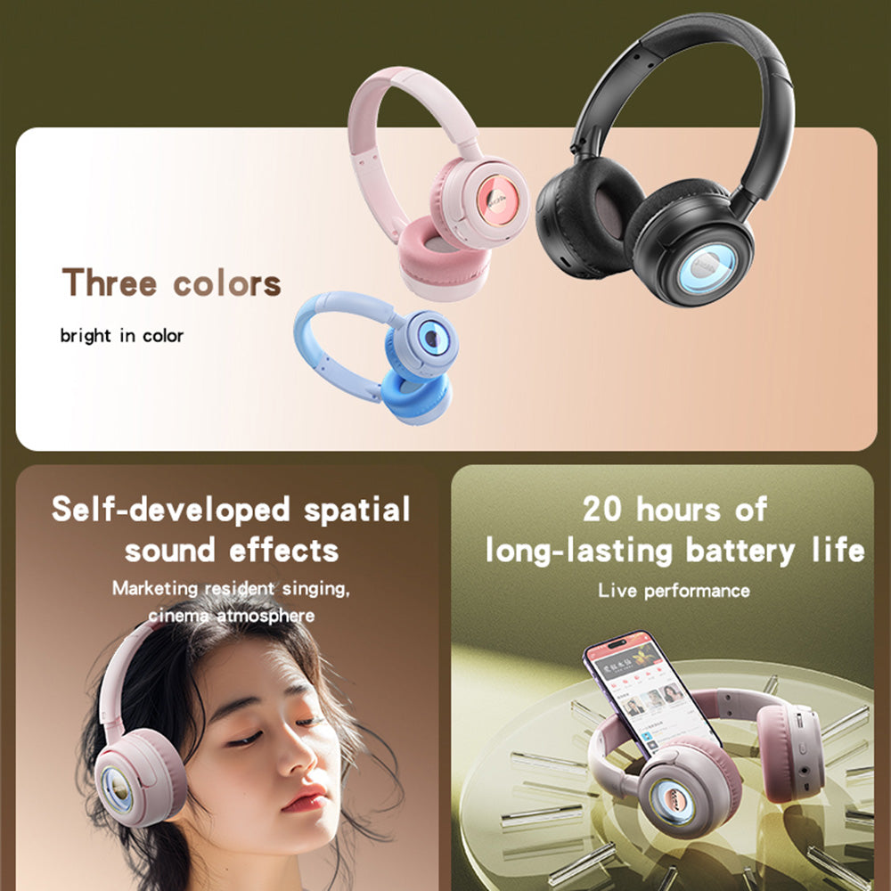 Handsfree Bluetooth Yesido EP06 Kids, A2DP, Crni