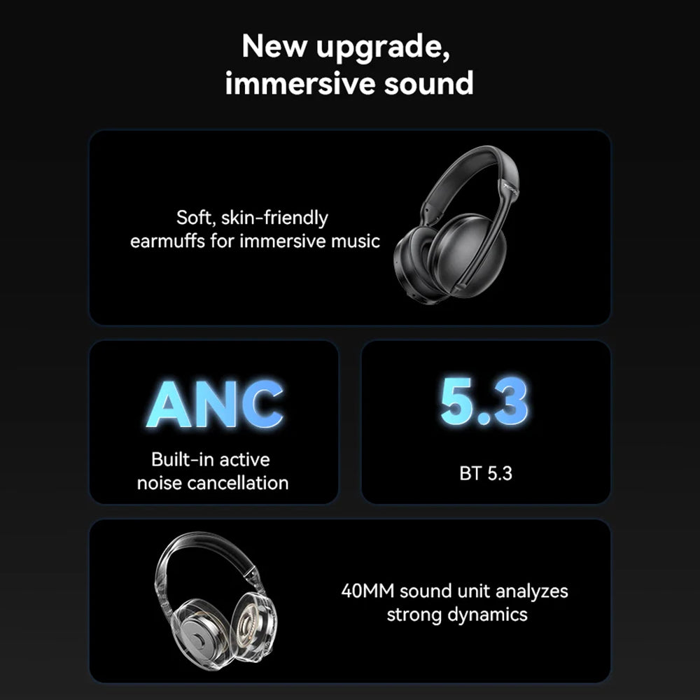 Handsfree Bluetooth Yesido EP08, A2DP, ANC, Crni