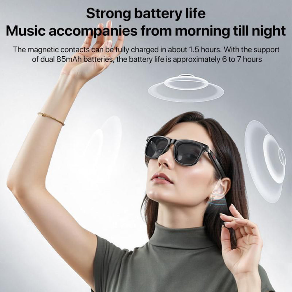 Handsfree Bluetooth Yesido IO35, Tip Naočare za Sunce Uniseks, A2DP, Crna