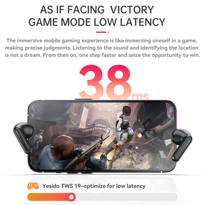 Handsfree Bluetooth Yesido TWS19, TWS, Crni