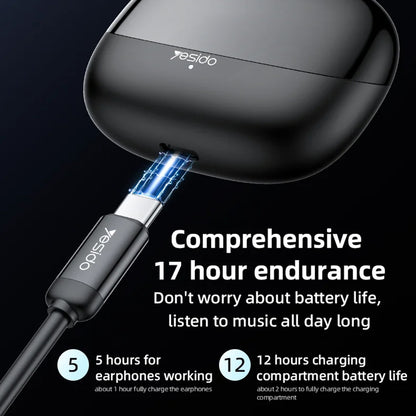 Handsfree Bluetooth Yesido TWS26, TWS, Crni