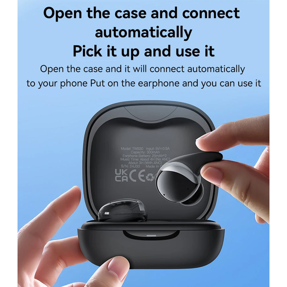 Handsfree Bluetooth Yesido TWS30, TWS, ANC, Crni