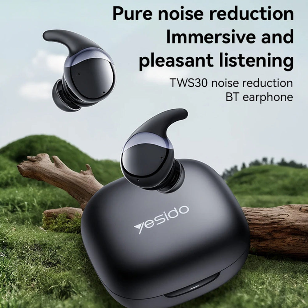 Handsfree Bluetooth Yesido TWS30, TWS, ANC, Crni
