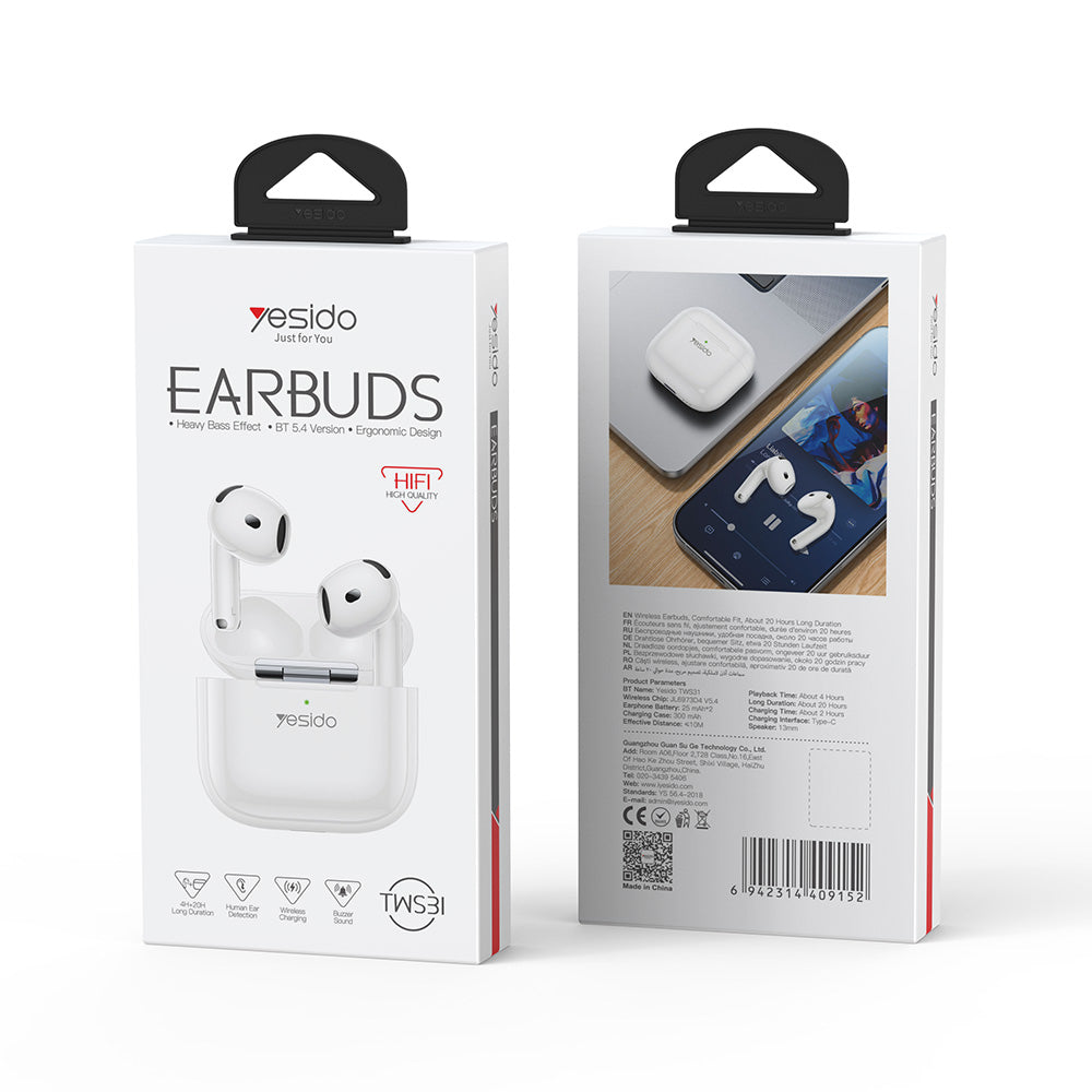 Handsfree Bluetooth Yesido TWS31, TWS, Beli