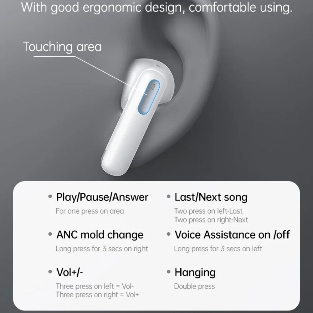 Handsfree Bluetooth Yesido TWS34, TWS, ANC, Beli