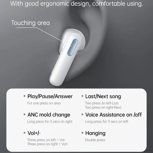 Handsfree Bluetooth Yesido TWS34, TWS, ANC, Beli