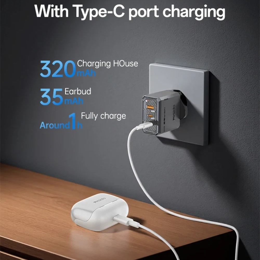 Handsfree Bluetooth Yesido TWS34, TWS, ANC, Beli