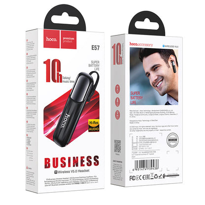 Handsfree Bluetooth HOCO E57, A2DP, Crni