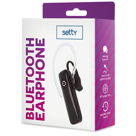 Handsfree Bluetooth Setty SBT-01, Crna