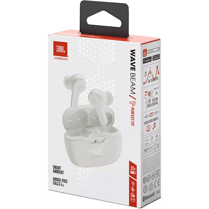 Handsfree Bluetooth JBL Wave Beam, TWS, Beli JBLWBEAMWHT