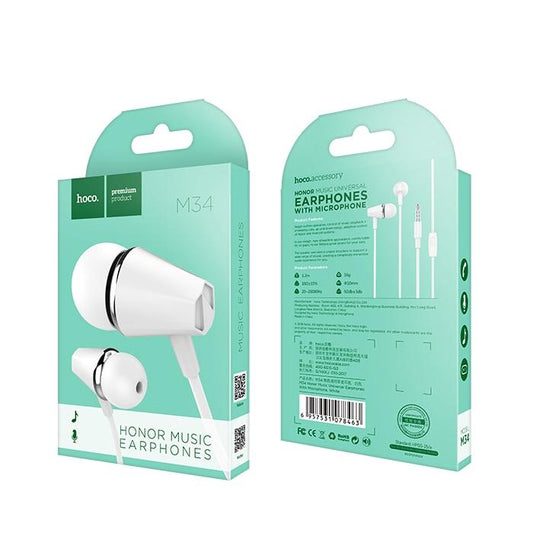Handsfree 3.5mm HOCO M34 Honor Music, Beli