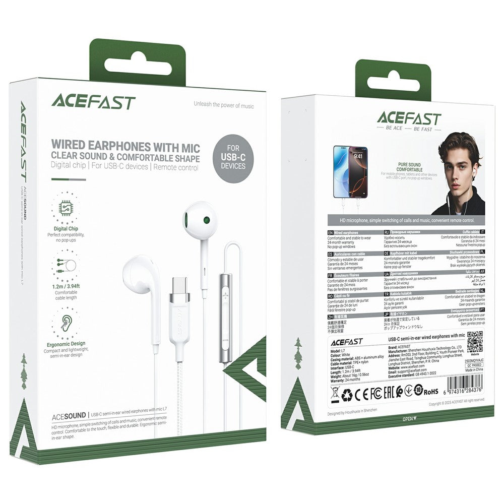 Handsfree USB-C Acefast L7, Beli