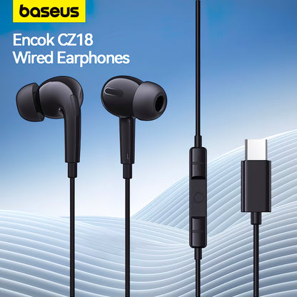 Handsfree USB-C Baseus Encok CZ18, Crni A00170100113-Z1