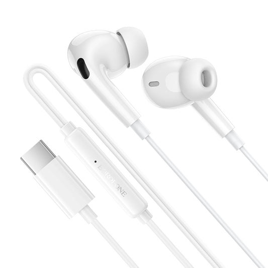 Handsfree USB-C Borofone BM100 Pro Fuente, Bela