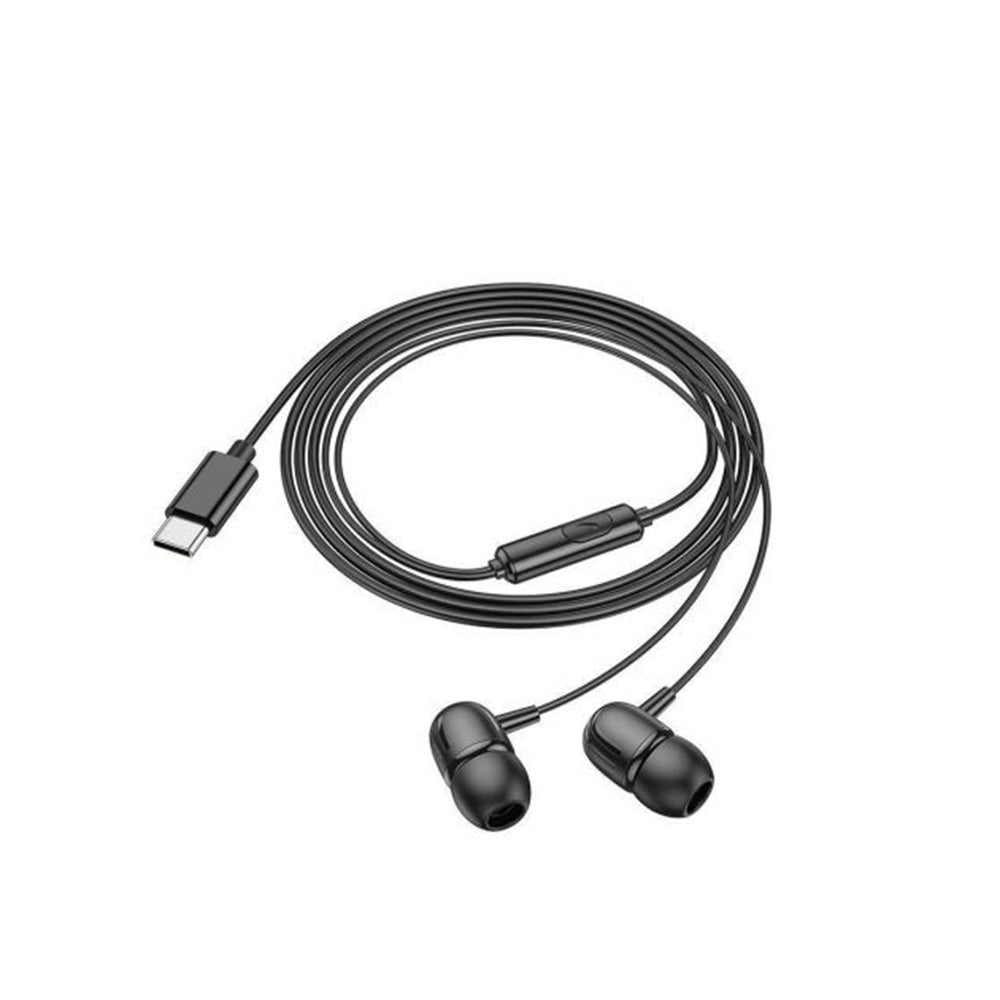 Handsfree USB-C Borofone BM77 Delicious, Crni