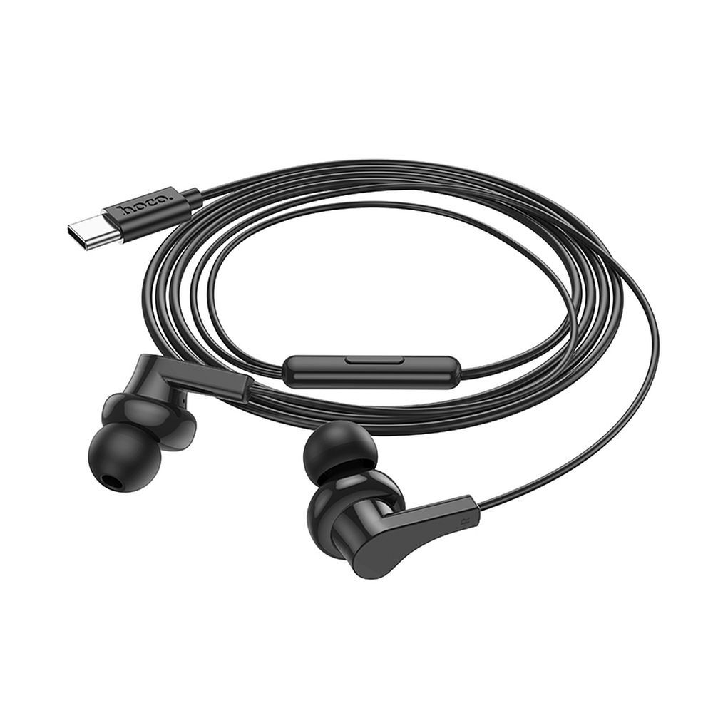 Handsfree USB-C HOCO M114, Black 
