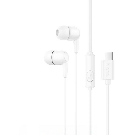 Handsfree USB-C HOCO M97, Bela