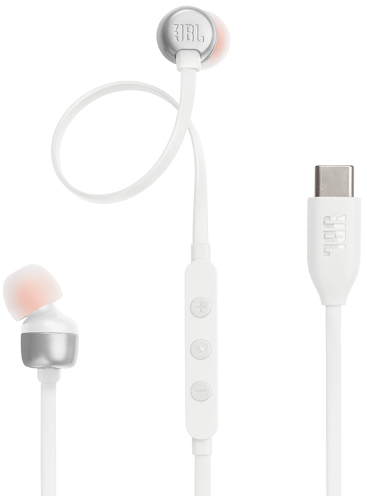 Handsfree USB-C JBL Tune 310C, Bela JBLT310CWHT