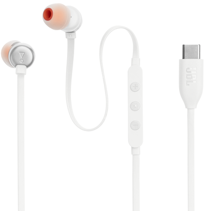 Handsfree USB-C JBL Tune 310C, Bela JBLT310CWHT