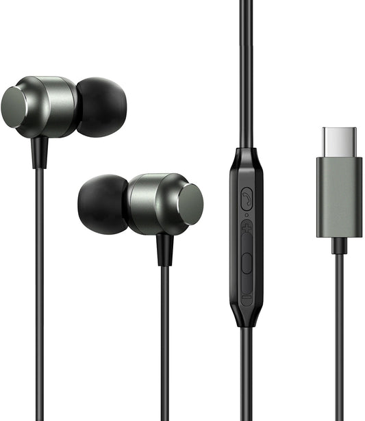 Handsfree USB-C Joyroom JR-EC06, Sivi