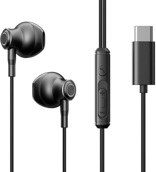 Handsfree USB-C Joyroom JR-EC07, Crni