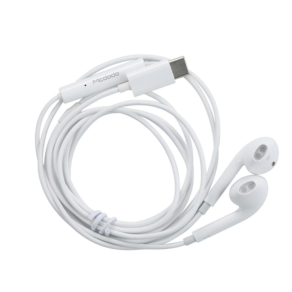 Handsfree USB-C McDodo HP-6071 Element, 1.2m, Beli