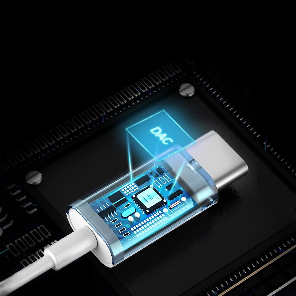 Handsfree USB-C McDodo HP-7500, 1.2m, Beli