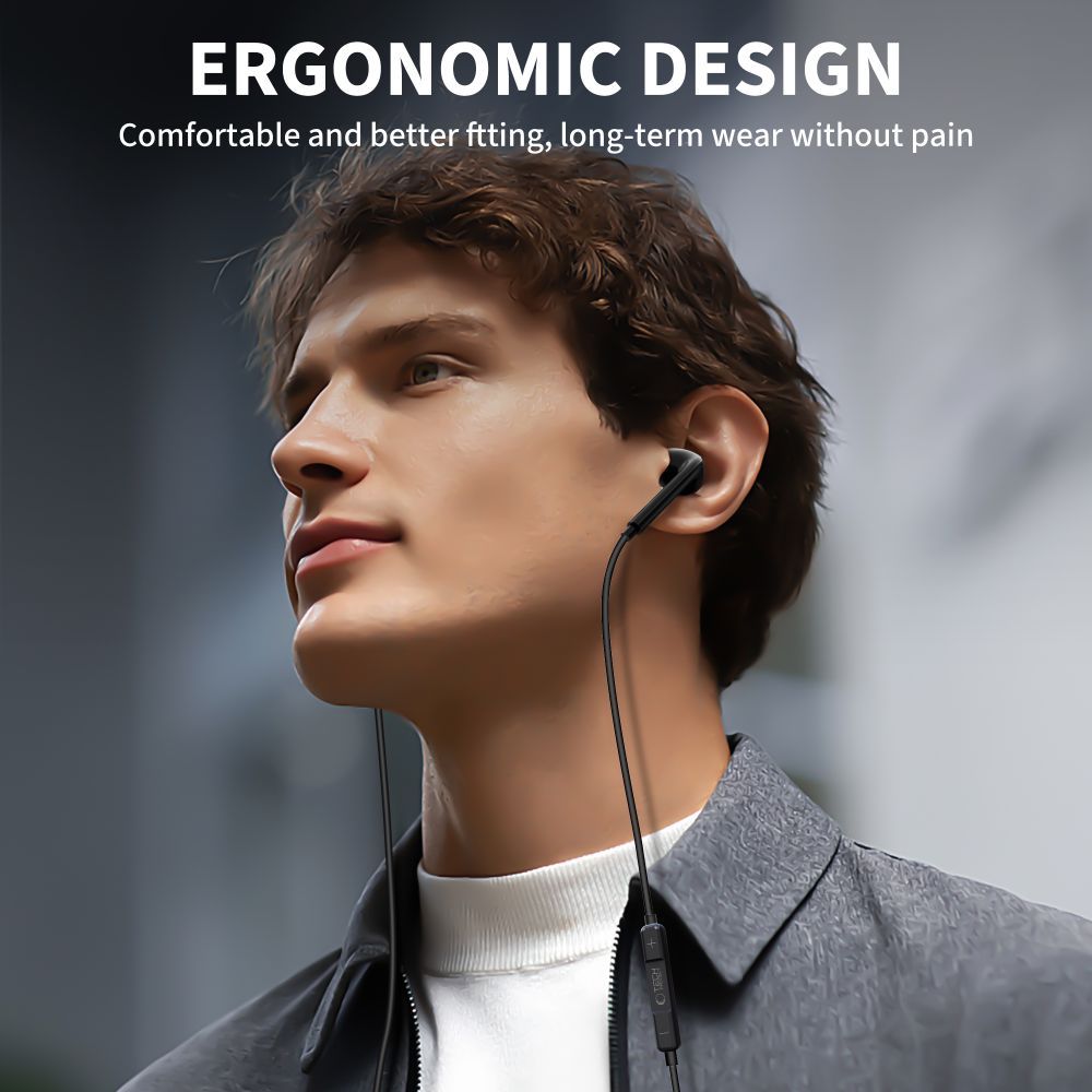 Handsfree USB-C Tech-Protect Ultraboost Core G2, Crna