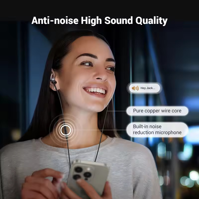 Handsfree USB-C UGREEN EP105, Crni