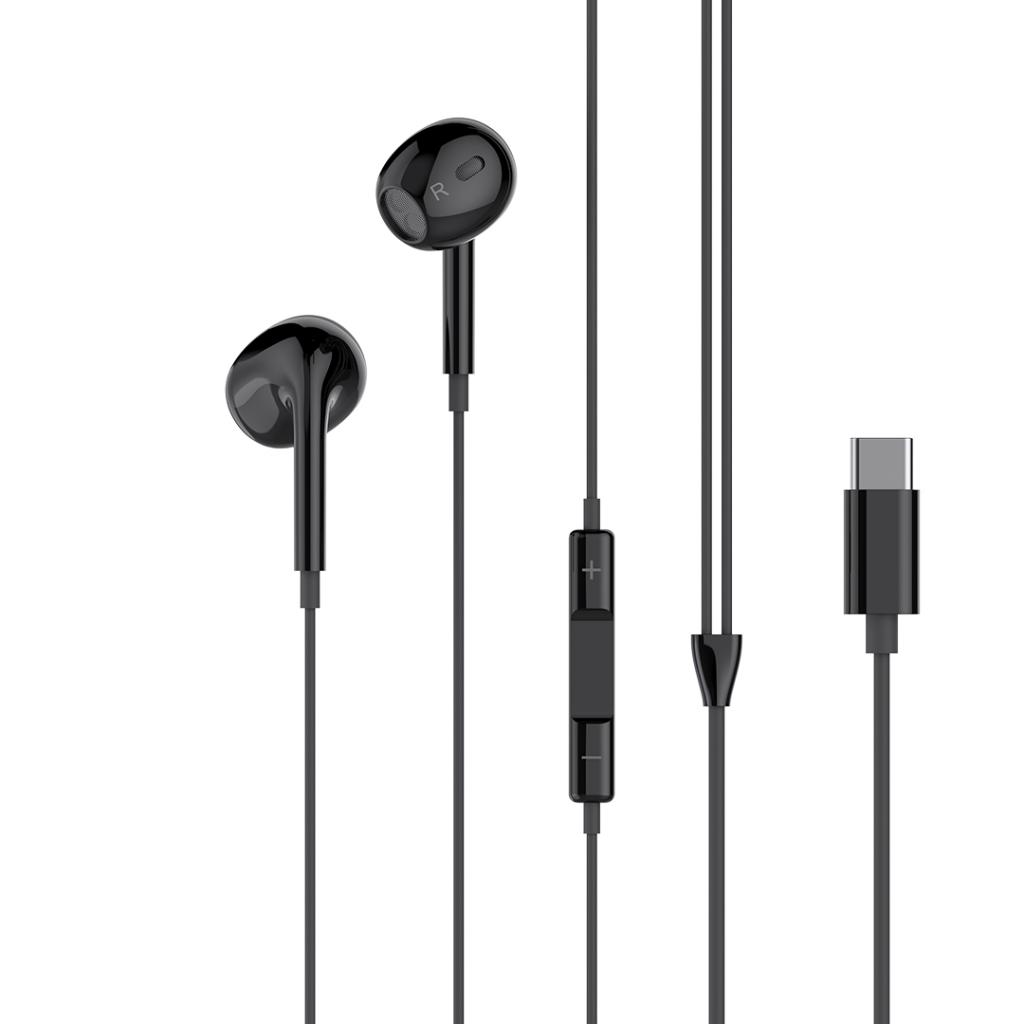 Handsfree USB-C XO Design EP74, Crna