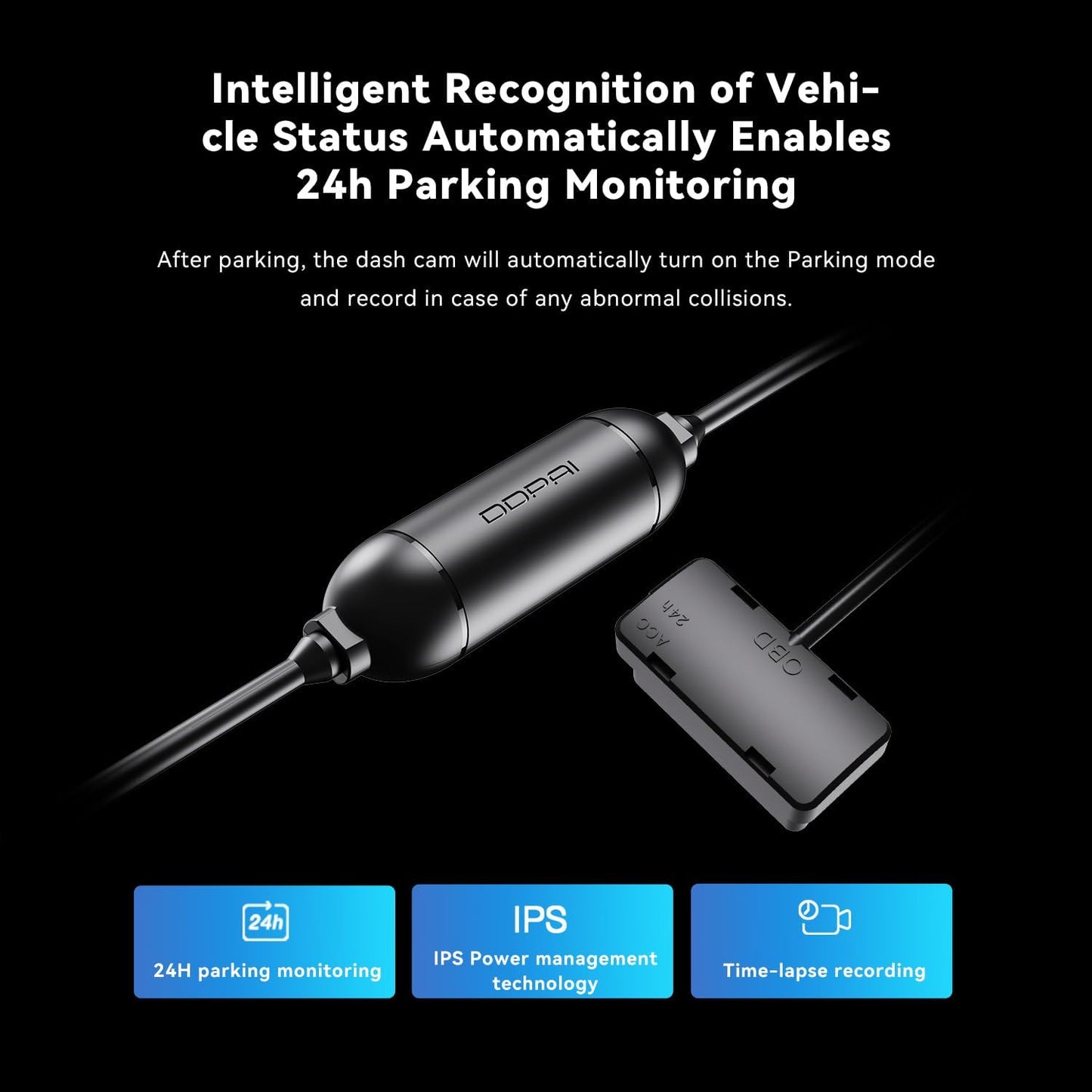 Hardwire OBD DDPAI DC001 za kameru E3 / Mini5 / N1 Dual / N3 / N3 Pro / N5 Dual / Z40 / Z50