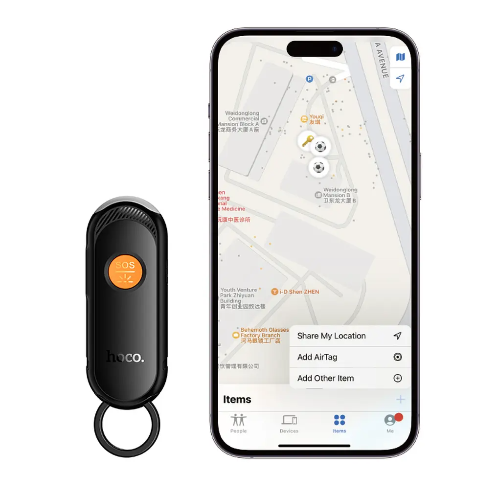 HOCO SmartTag E99 Flash za iOS Series, Crna