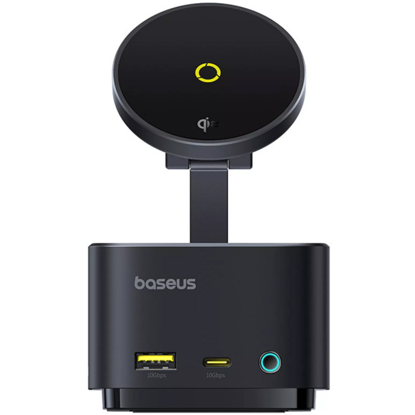 Multifunkcionalni Hub Baseus MagPro II 7u1, 1 x USB-A - 2 x USB-C - 1 x HDMI - 1 x QI - 1 x SD - 1 x microSD, Crni Obnovljen B00072900121-00
