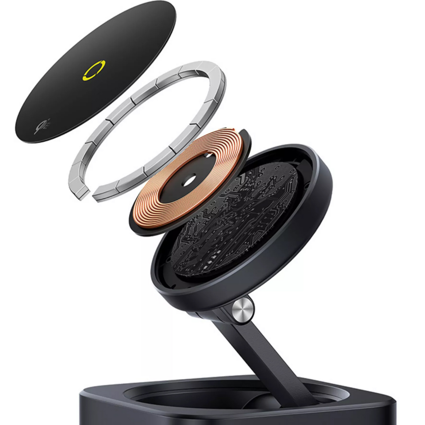 Multifunkcionalni Hub Baseus MagPro II 7u1, 1 x USB-A - 2 x USB-C - 1 x HDMI - 1 x QI - 1 x SD - 1 x microSD, Crni Obnovljen B00072900121-00