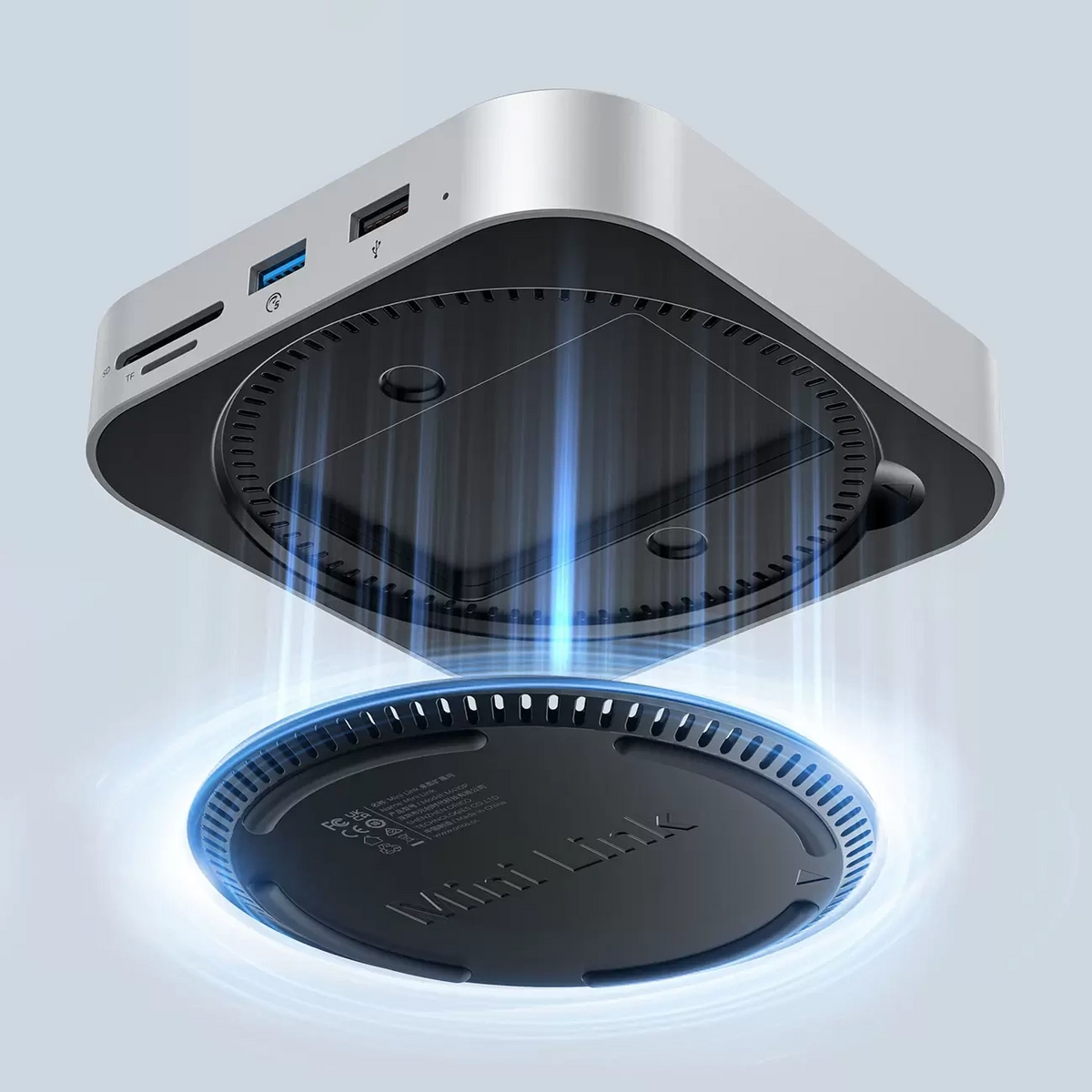 Multifunkcionalni Hub Orico MiniLink M48PR za Apple Mac Mini M4, 9in1, Srebrni