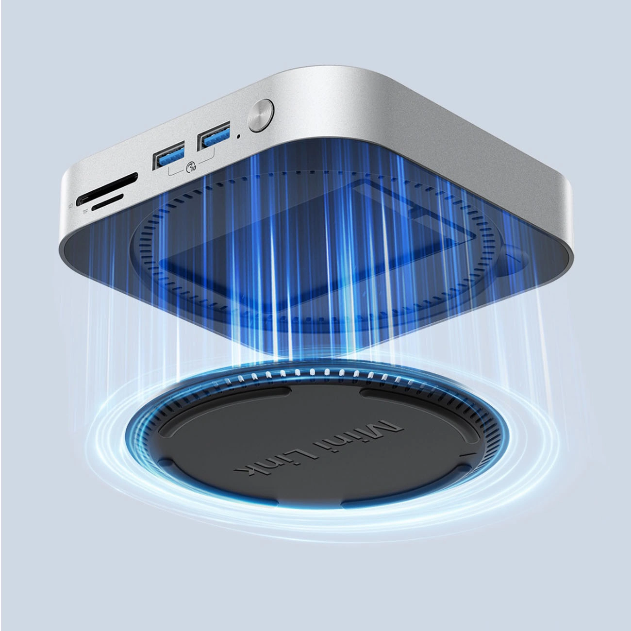 Multifunkcionalni Hub Orico MiniLink M49P za Apple Mac Mini M4, 9u1, Srebrni