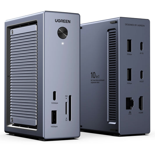 Multifunkcionalni Hub UGREEN CM923 (55735), 10in1, Sivi
