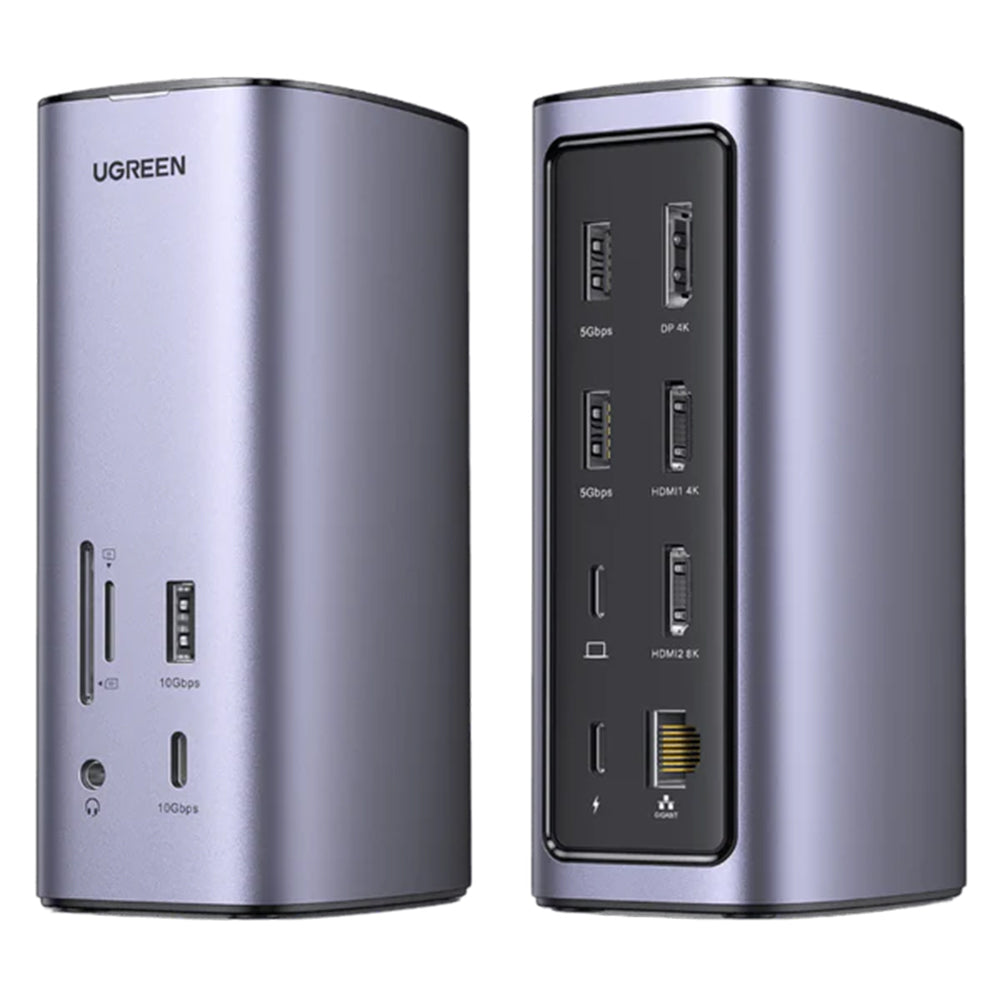 Hub Multifunkcionalni UGREEN Pro CM555, 13in1, Sivi