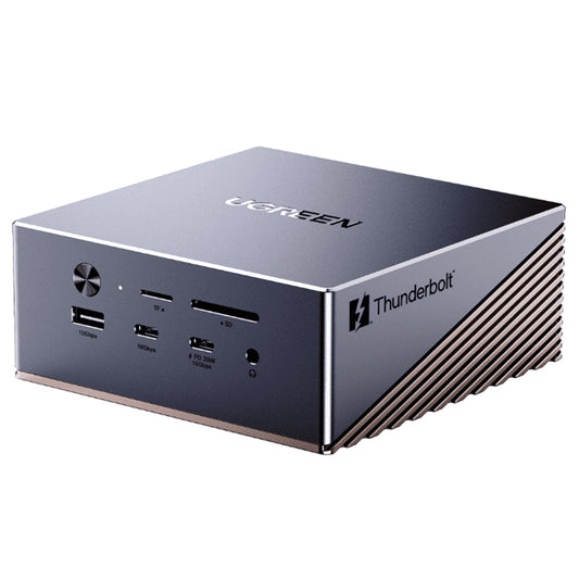 Hub Thunderbolt UGREEN U716, 17in1, Sivi