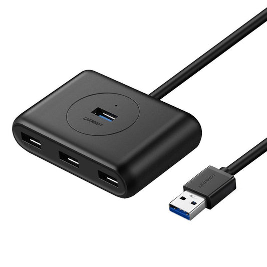 Hub USB UGREEN CR113, 4 x USB-A 3.0, 0.5m, Crni