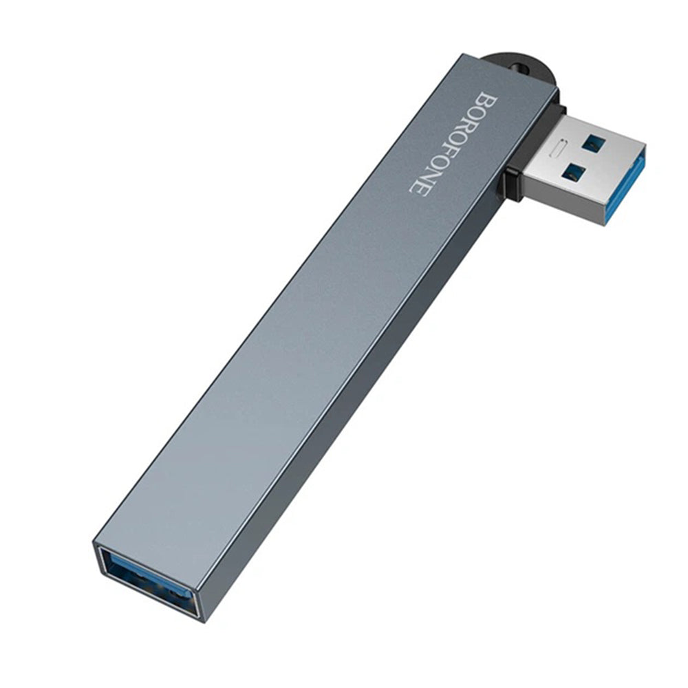 USB Hub Borofone FH1, 4u1, Siva
