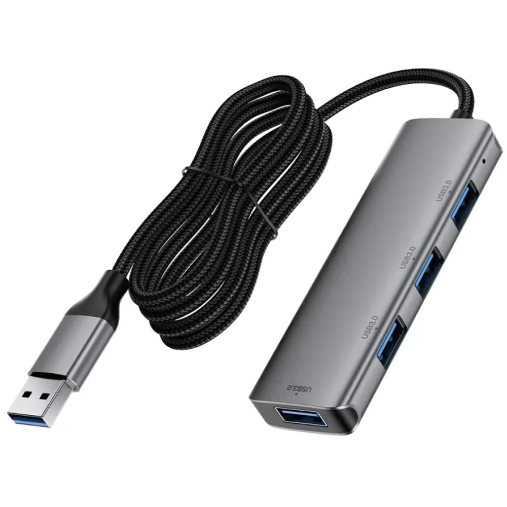 Hub USB Acefast J17, 4u1, Sivi